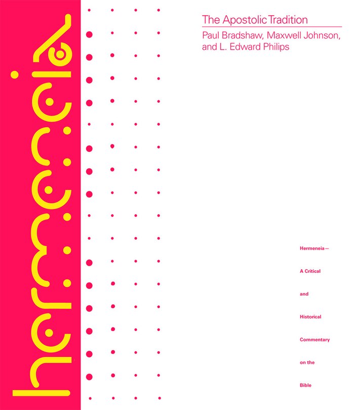 Front cover_The Apostolic Tradition