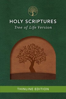 Couverture_Tlv Thinline Bible, Holy Scriptures, Walnut/brown, Tree Design Duravella