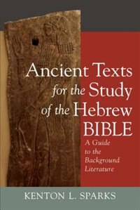 Front cover_Ancient Texts for the Study of the Hebrew Bible