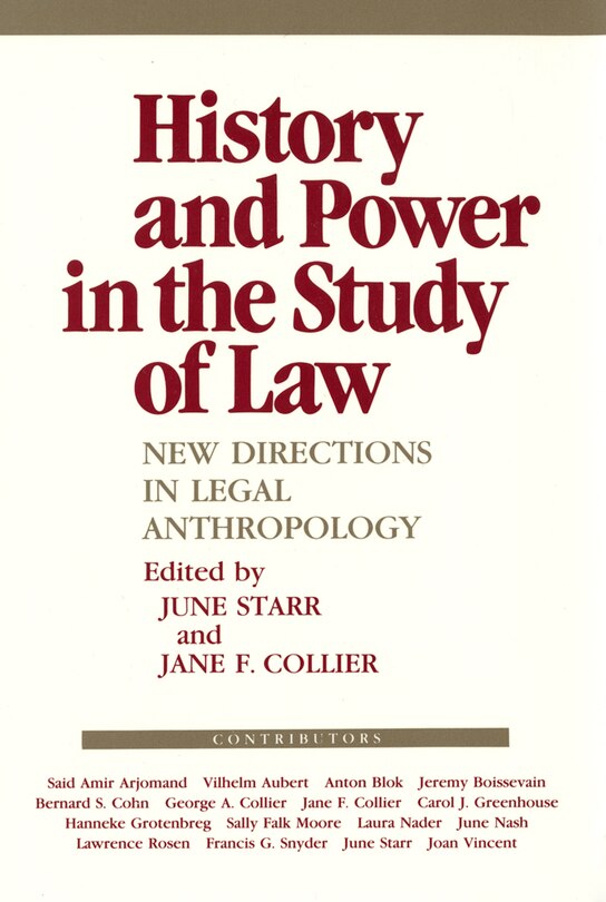 Front cover_History and Power in the Study of Law
