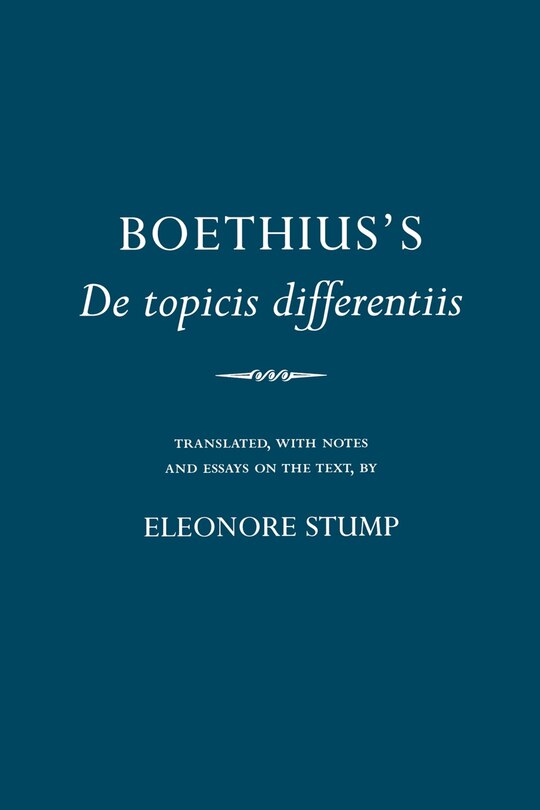 Front cover_Boethius's De topicis differentiis
