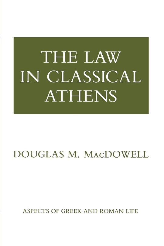 Front cover_The Law in Classical Athens