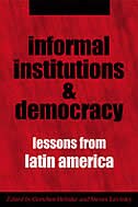 Front cover_Informal Institutions and Democracy