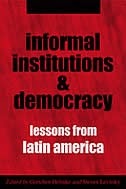 Front cover_Informal Institutions and Democracy