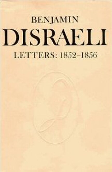 Front cover_Benjamin Disraeli Letters