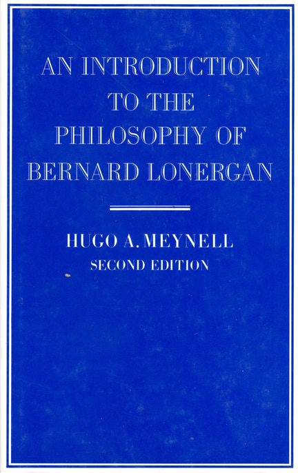 Couverture_An Introduction to the Philosophy of Bernard Lonergan