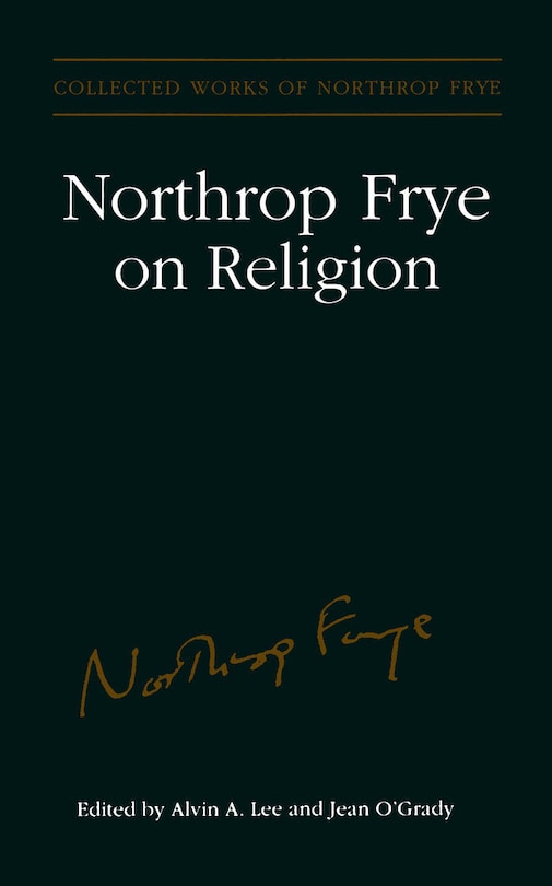 Couverture_Northrop Frye on Religion