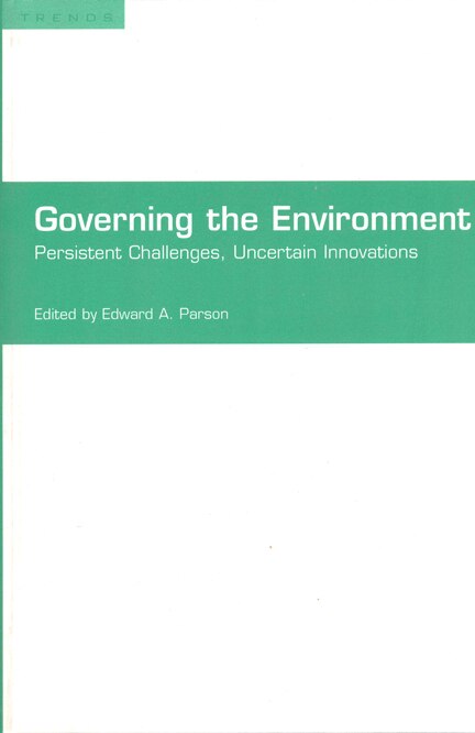 Front cover_Governing the Environment