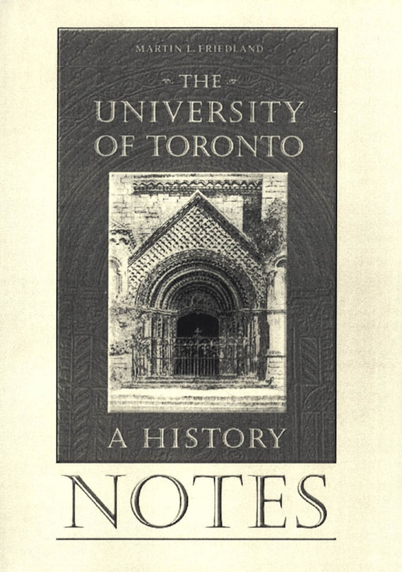 Front cover_Notes to the University of Toronto