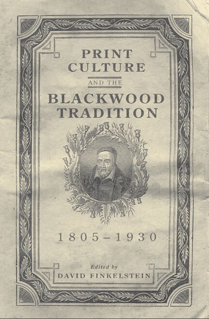 Couverture_Print Culture and the Blackwood Tradition