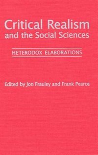 Front cover_Critical Realism and the Social Sciences