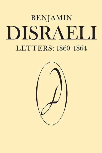 Front cover_Benjamin Disraeli Letters