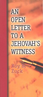 Couverture_Open Letter To A Jehovahs Witness -single Pamphlet