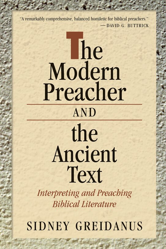 Couverture_The Modern Preacher and the Ancient Text