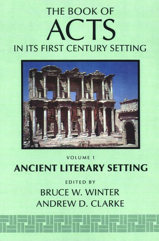 Front cover_The Book of Acts in Its Ancient Literary Setting