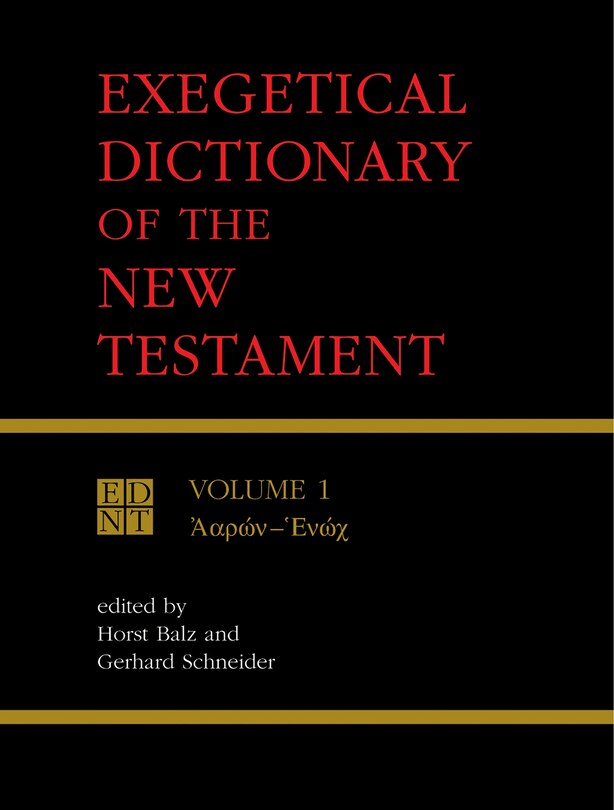 Front cover_Exegetical Dictionary of the New Testament, Vol. 1