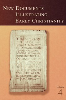 Couverture_New Documents Illustrating Early Christianity, 4
