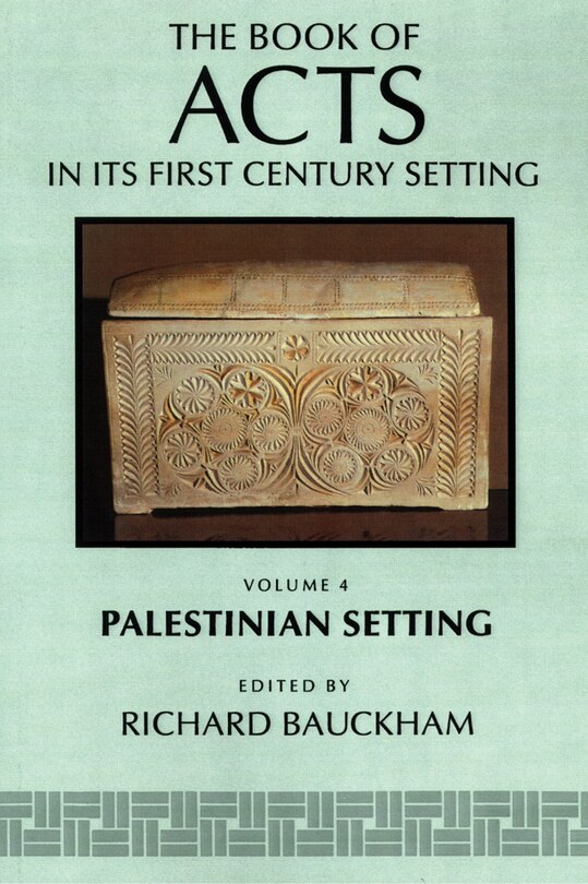 Front cover_The Book Of Acts In Its Palestinian Setting