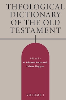 Front cover_Theological Dictionary of the Old Testament, Volume I