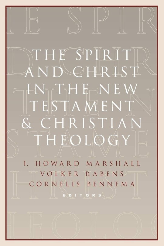 Couverture_The Spirit And Christ In The New Testament And Christian Theology