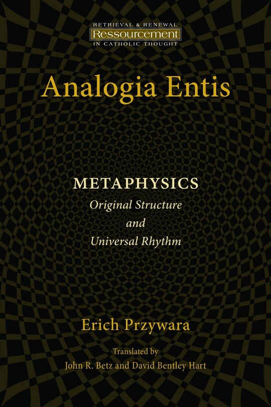 Front cover_Analogia Entis: Metaphysics