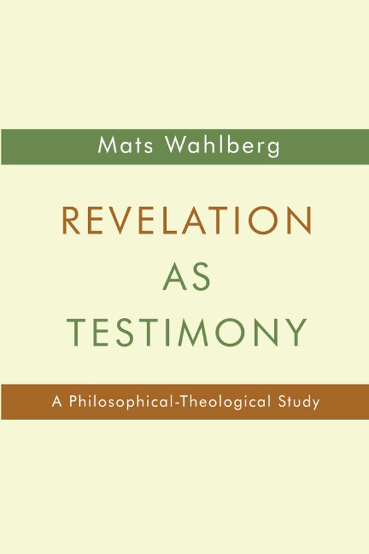 Front cover_Revelation as Testimony