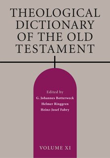 Front cover_Theological Dictionary of the Old Testament, Volume XI