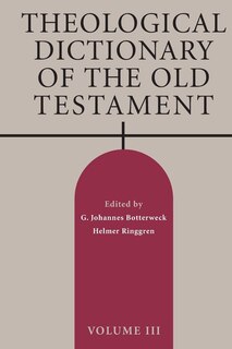 Front cover_Theological Dictionary Of The Old Testament, Volume Iii