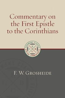 Front cover_Commentary on the First Epistle to the Corinthians