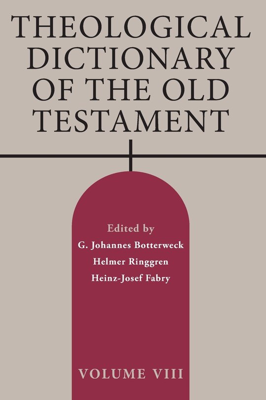 Front cover_Theological Dictionary of the Old Testament, Volume VIII