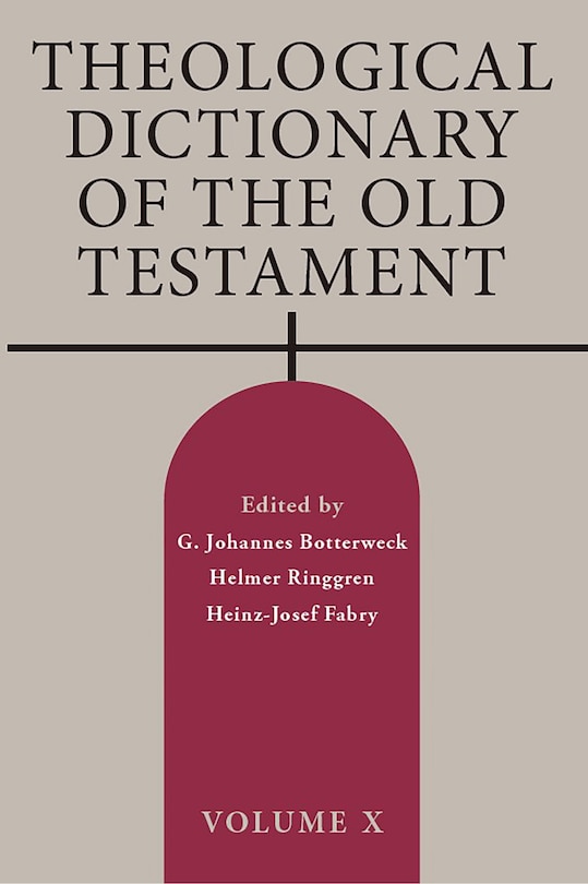 Front cover_Theological Dictionary of the Old Testament, Volume X