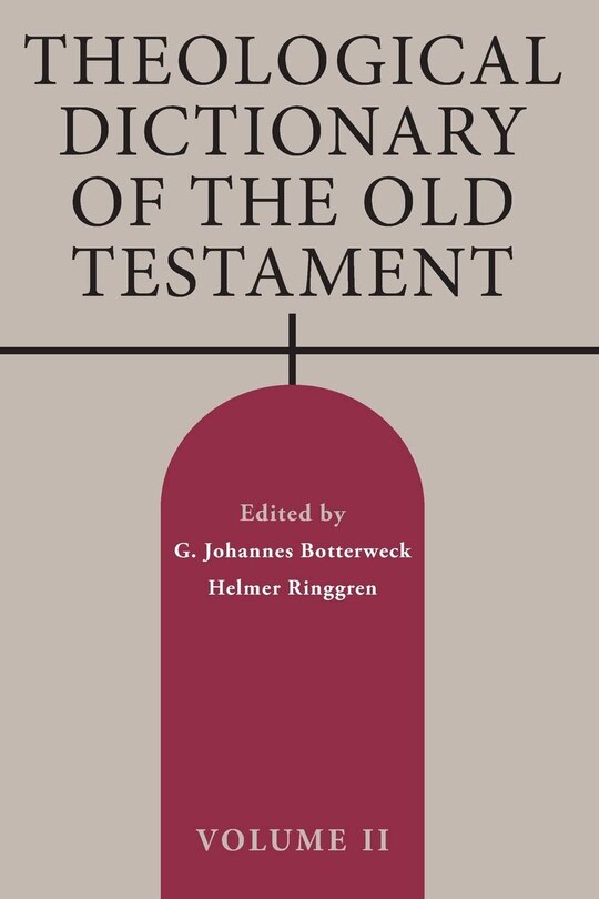 Front cover_Theological Dictionary of the Old Testament, Volume II