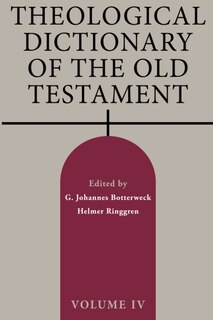 Front cover_Theological Dictionary of the Old Testament, Volume IV