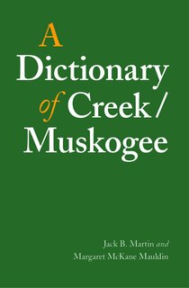 Front cover_A Dictionary of Creek/Muskogee