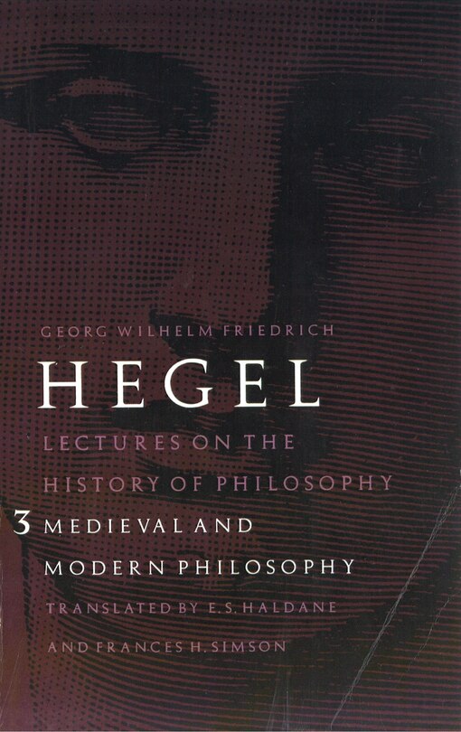 Front cover_Lectures on the History of Philosophy, Volume 3