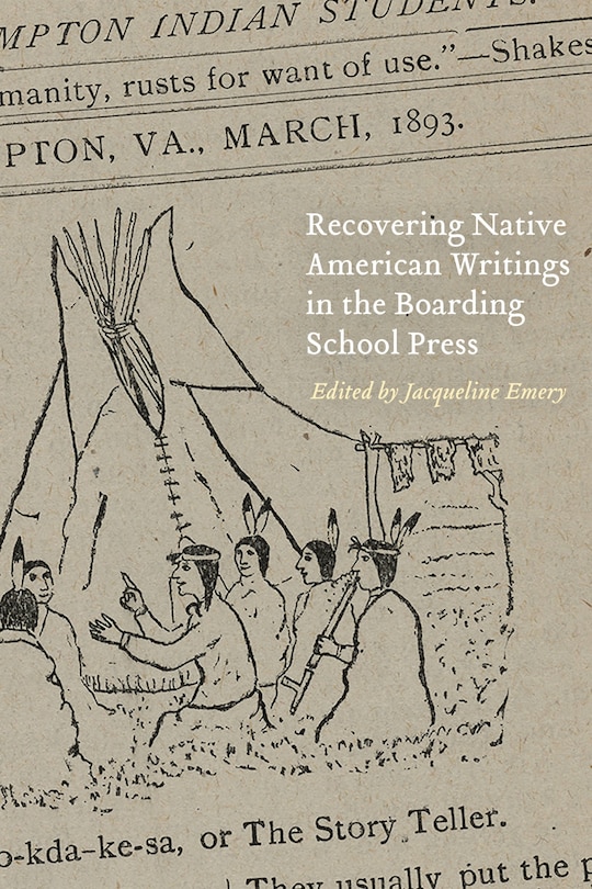 Couverture_Recovering Native American Writings in the Boarding School Press