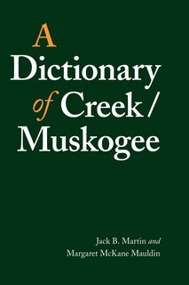 Front cover_A Dictionary of Creek/Muskogee