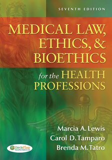 Front cover_Medical Law, Ethics, And Bioethics For The Health Professions