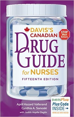 Front cover_Davis's Drug Guide For Nurses Canadian Version