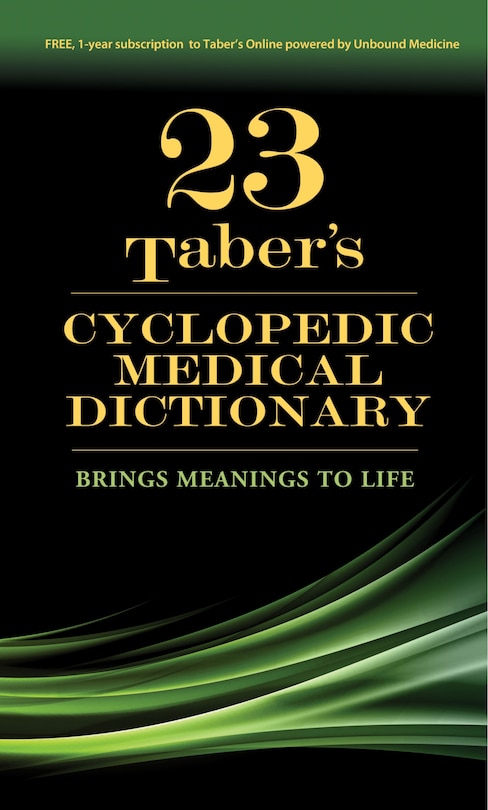 Front cover_Taber's Cyclopedic Medical Dictionary