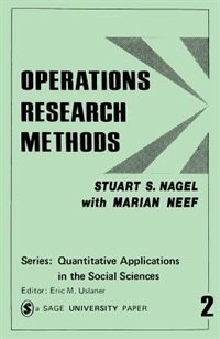 Couverture_Operations Research Methods
