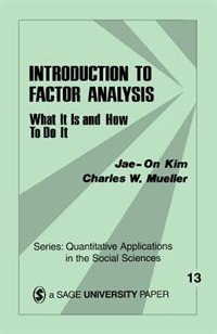 Front cover_Introduction to Factor Analysis