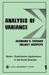 Front cover_Analysis of Variance