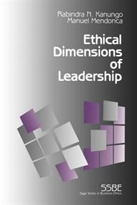 Front cover_Ethical Dimensions Of Leadership