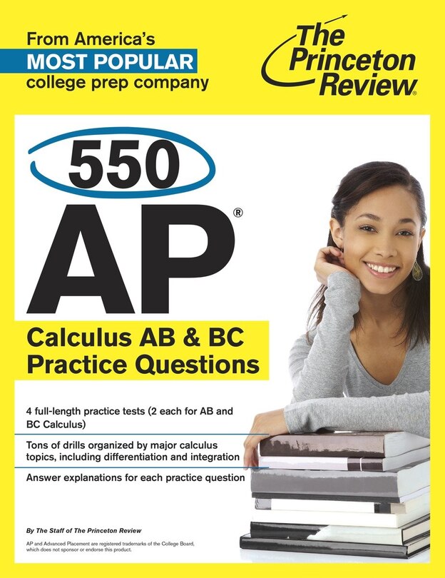 Front cover_550 AP Calculus AB & BC Practice Questions