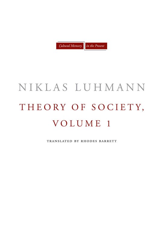 Couverture_Theory Of Society, Volume 1