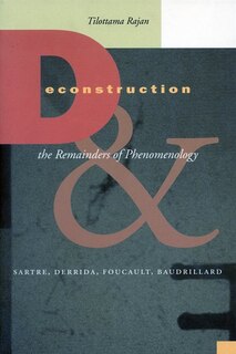 Front cover_Deconstruction And The Remainders Of Phenomenology