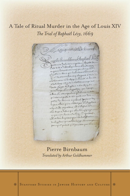 Front cover_A Tale of Ritual Murder in the Age of Louis XIV