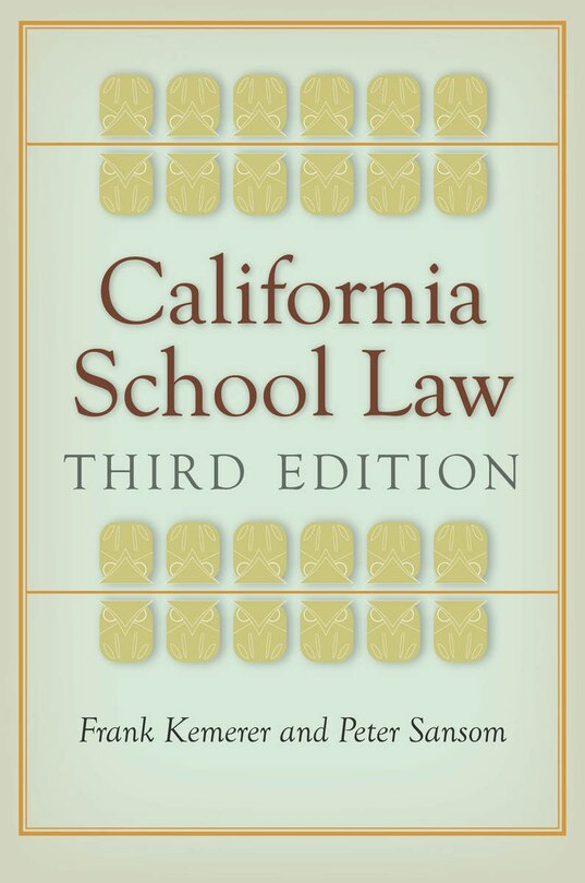 Front cover_California School Law