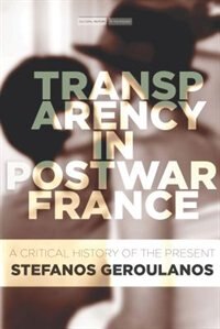 Front cover_Transparency In Postwar France